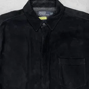 Polo Ralph Lauren | Shirts | Vintage Polo Ralph Lauren Black Suede 